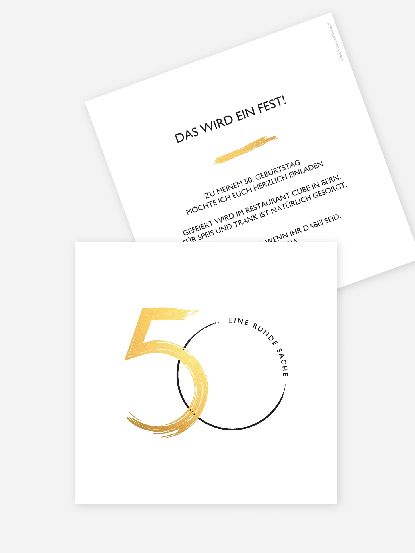 Einladung 50. Geburtstag Jetzt geht's rund