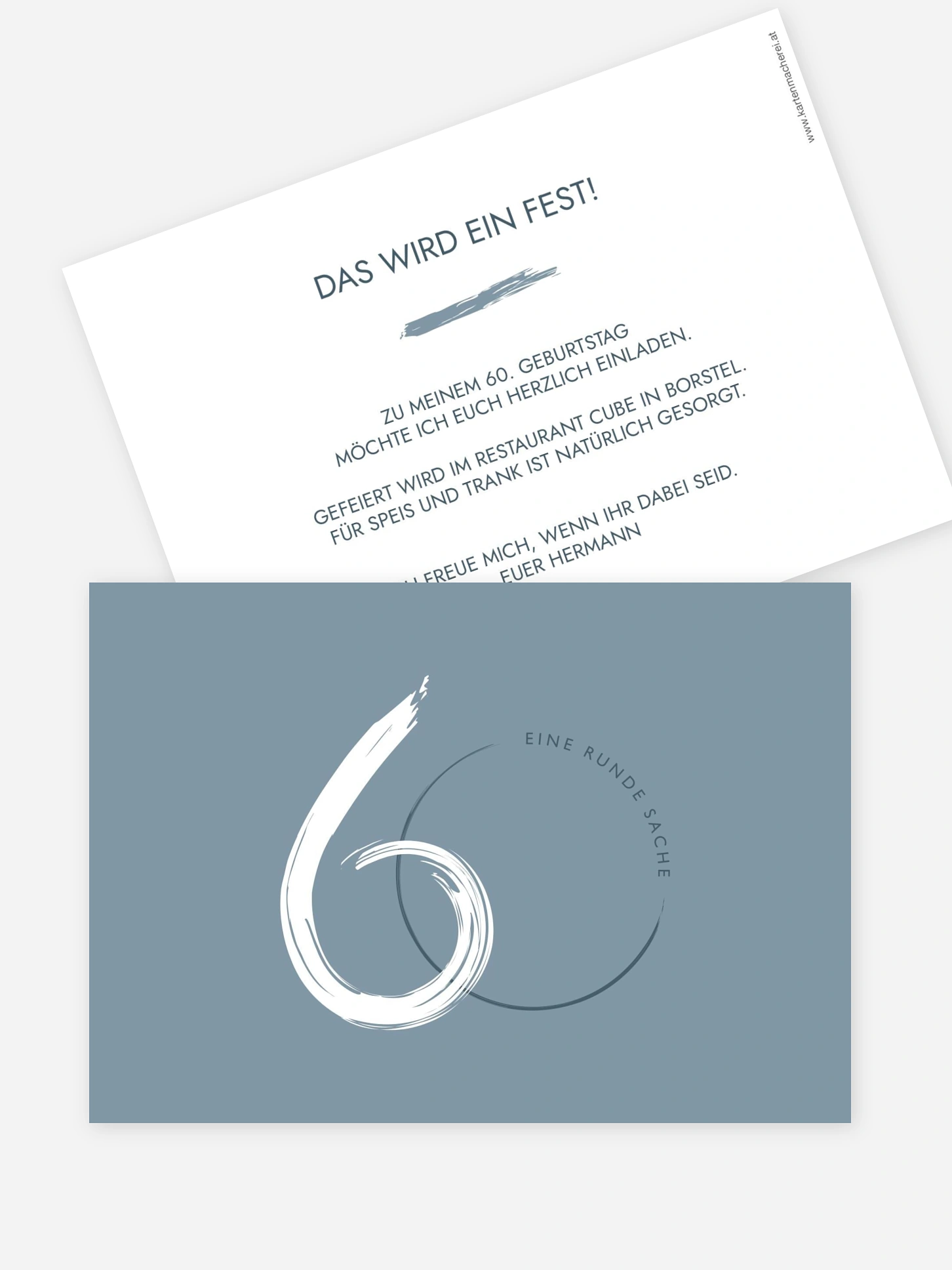 Einladung 60. Geburtstag Jetzt geht's rund
