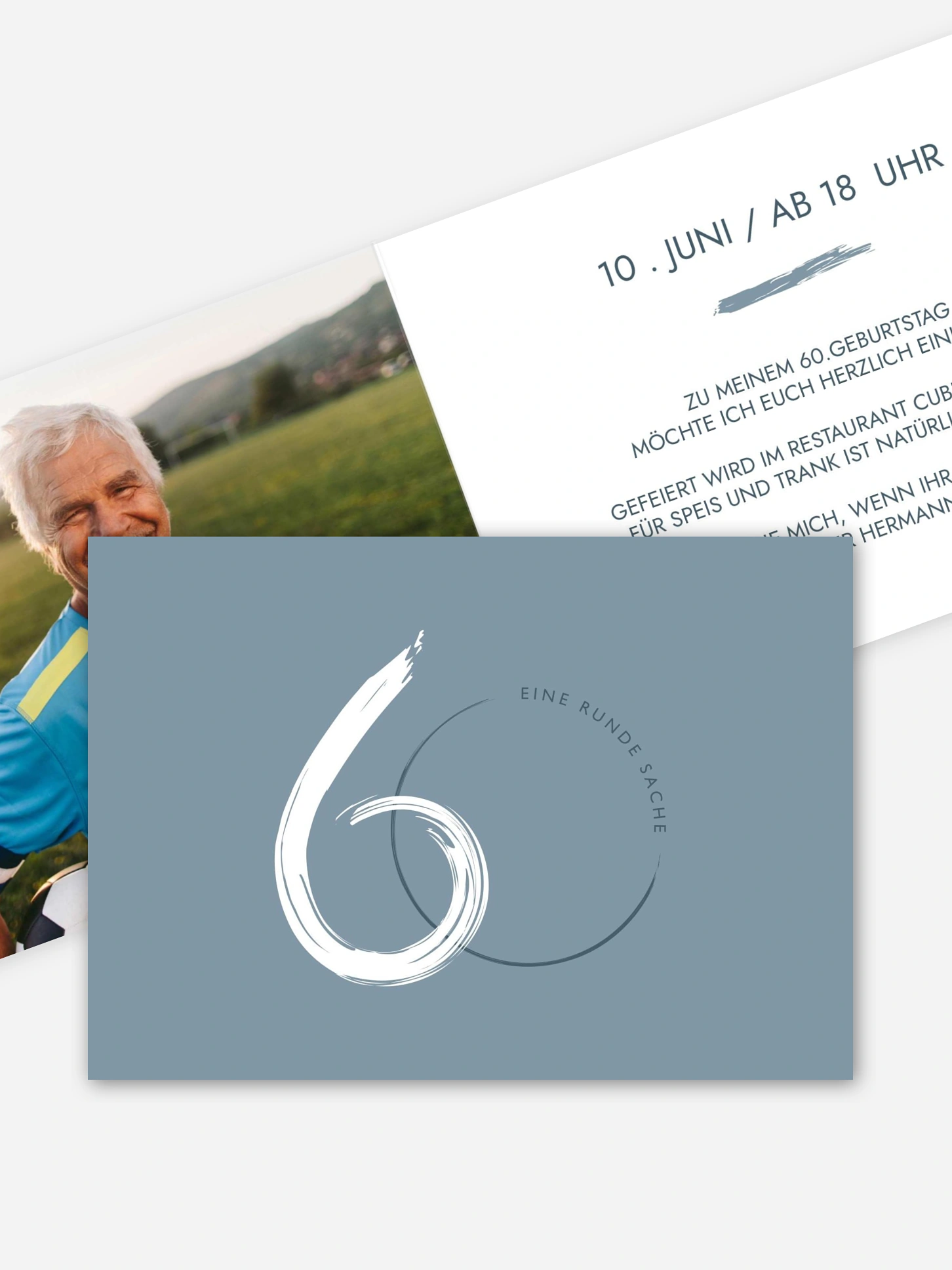 Einladung 60. Geburtstag Jetzt geht's rund