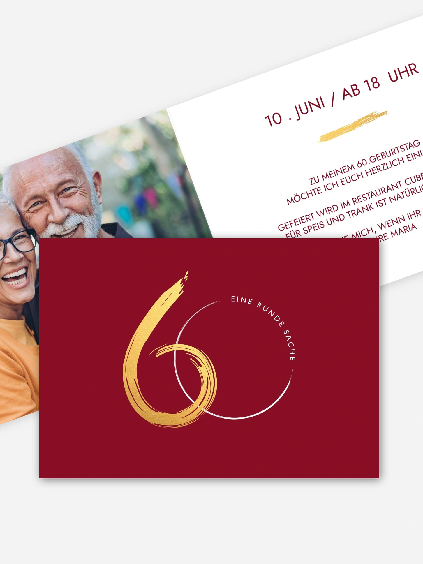 Einladung 60. Geburtstag Jetzt geht's rund