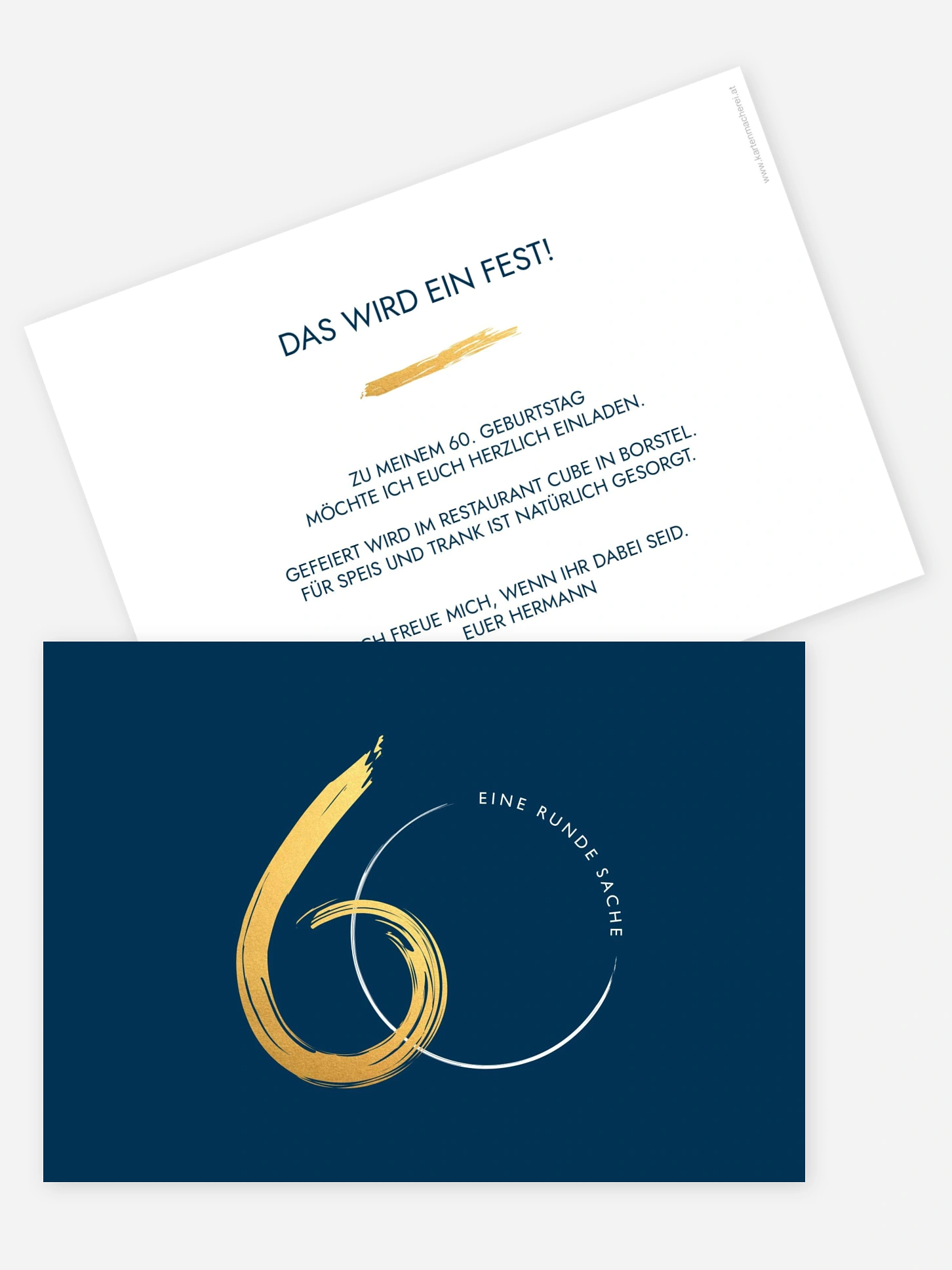 Einladung 60. Geburtstag Jetzt geht's rund