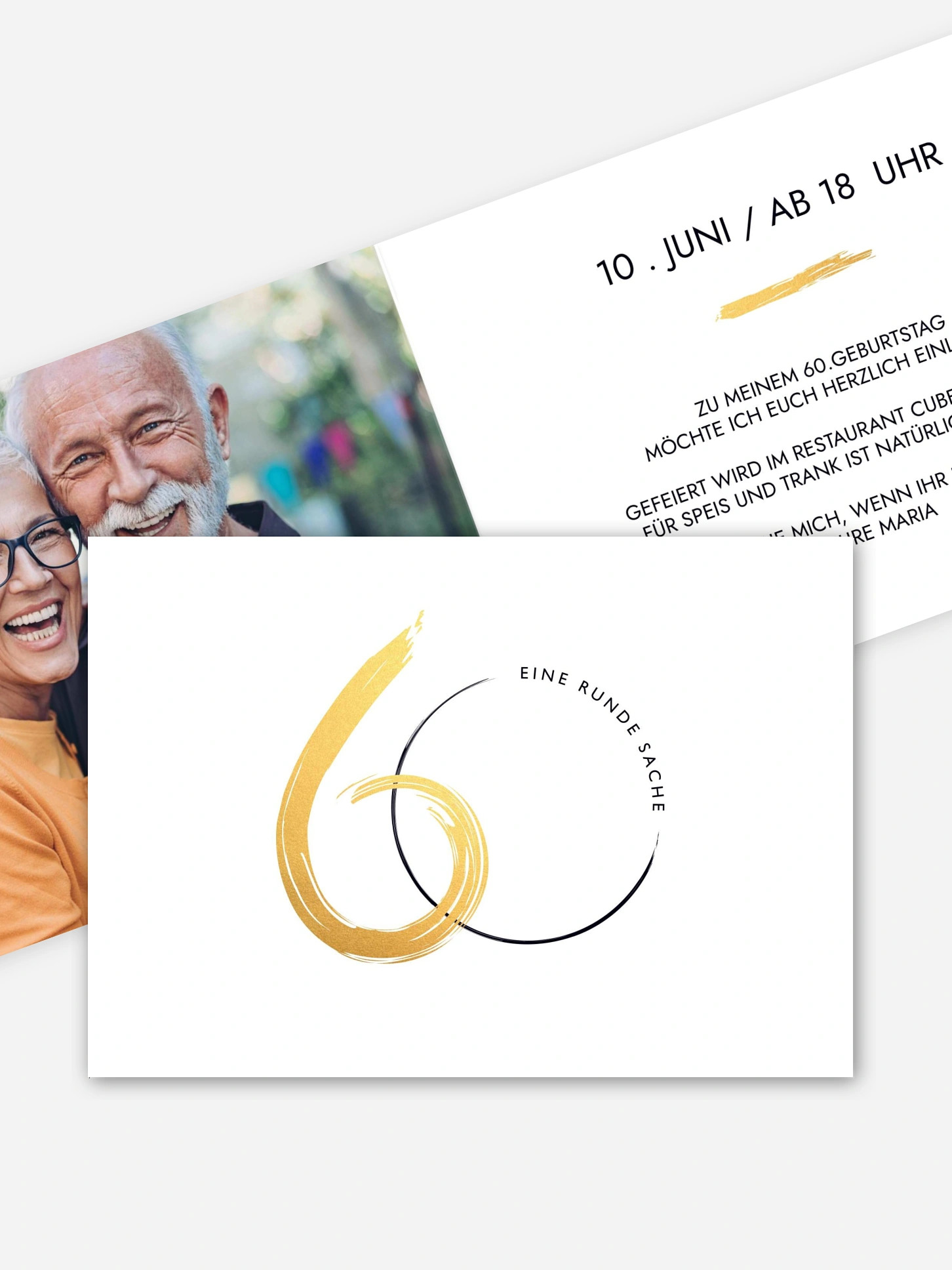 Einladung 60. Geburtstag Jetzt geht's rund