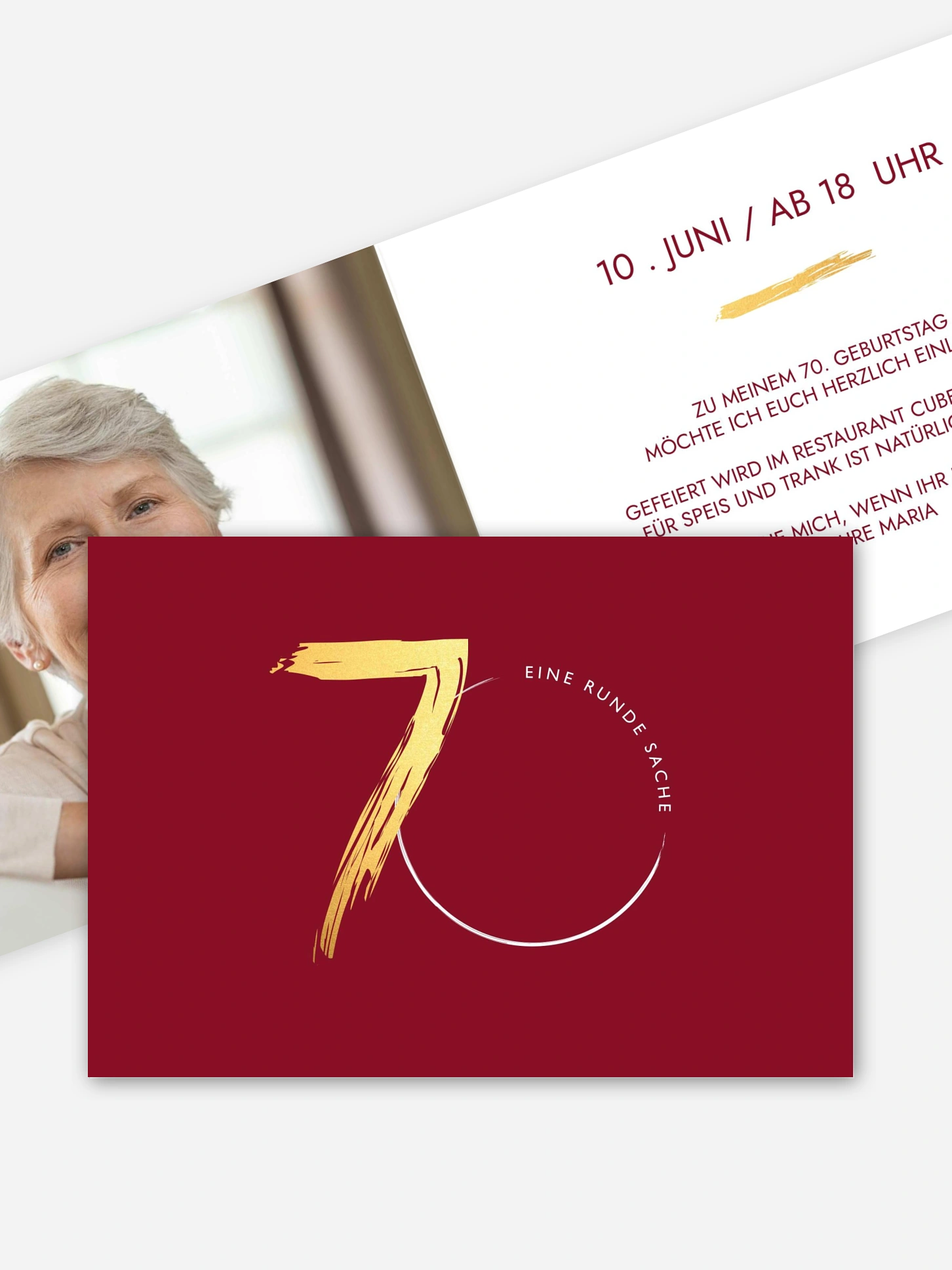 Einladung 70. Geburtstag Jetzt geht's rund
