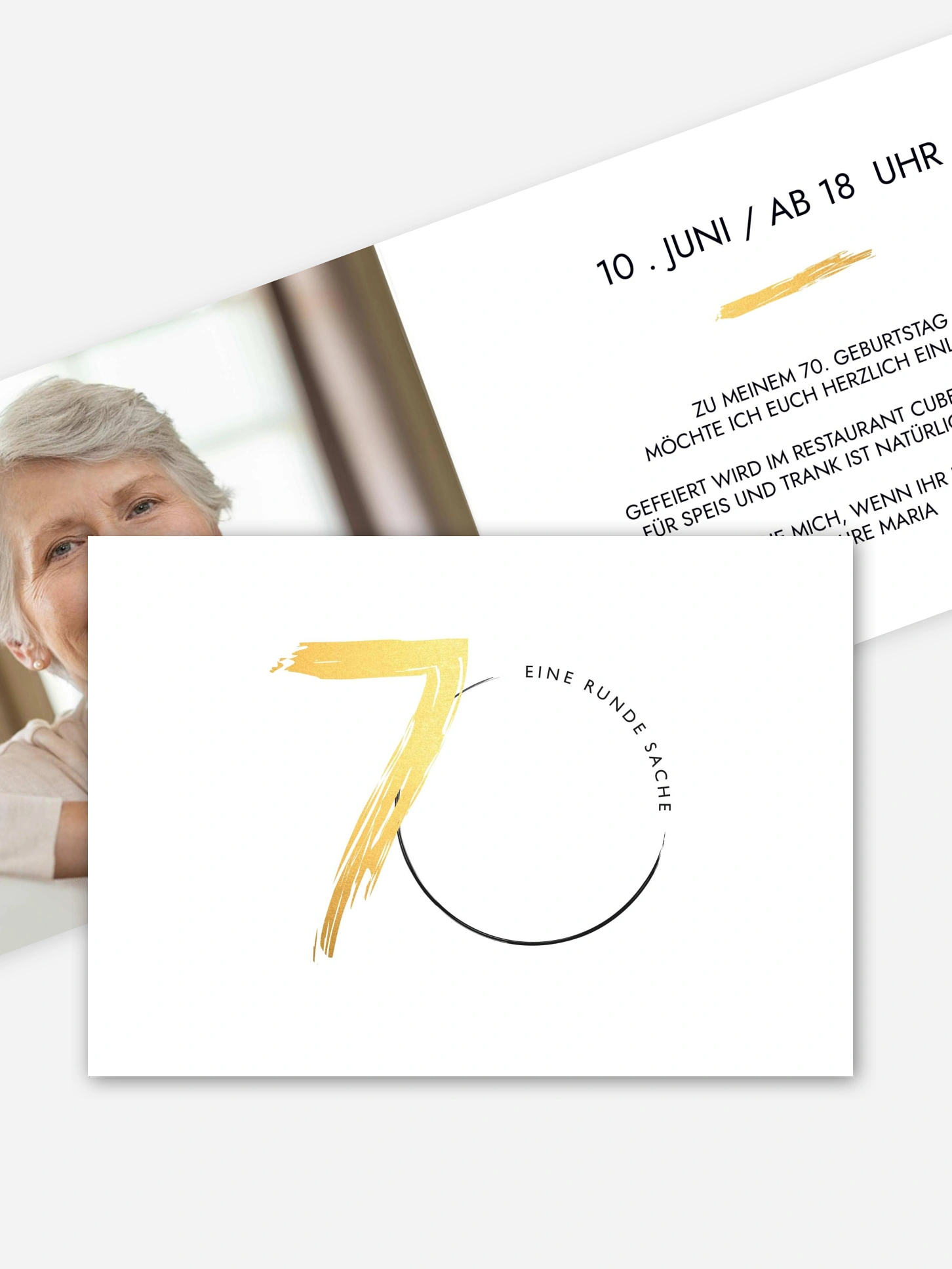 Einladung 70. Geburtstag Jetzt geht's rund