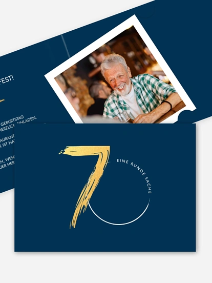 Einladung 70. Geburtstag Jetzt geht's rund