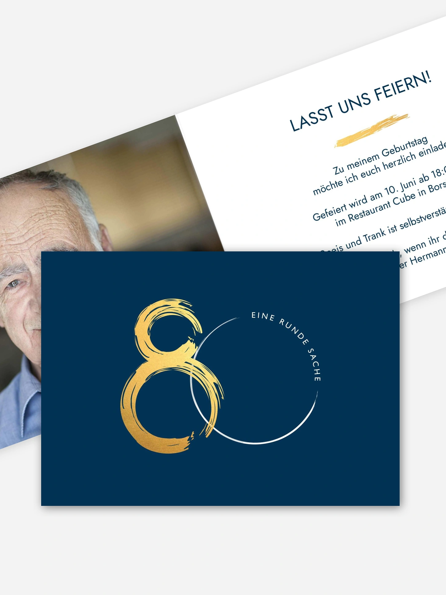 Einladung 80. Geburtstag Jetzt geht's rund