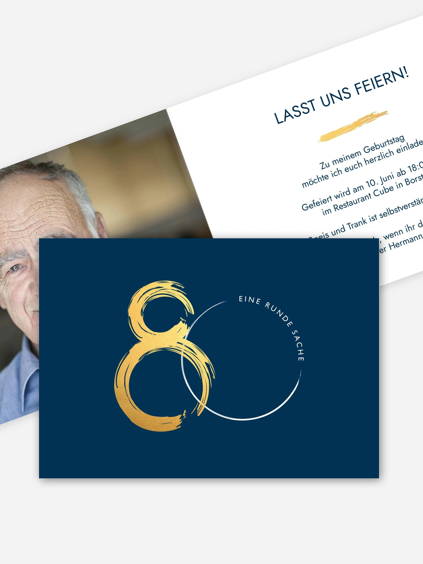 Einladung 80. Geburtstag Jetzt geht's rund