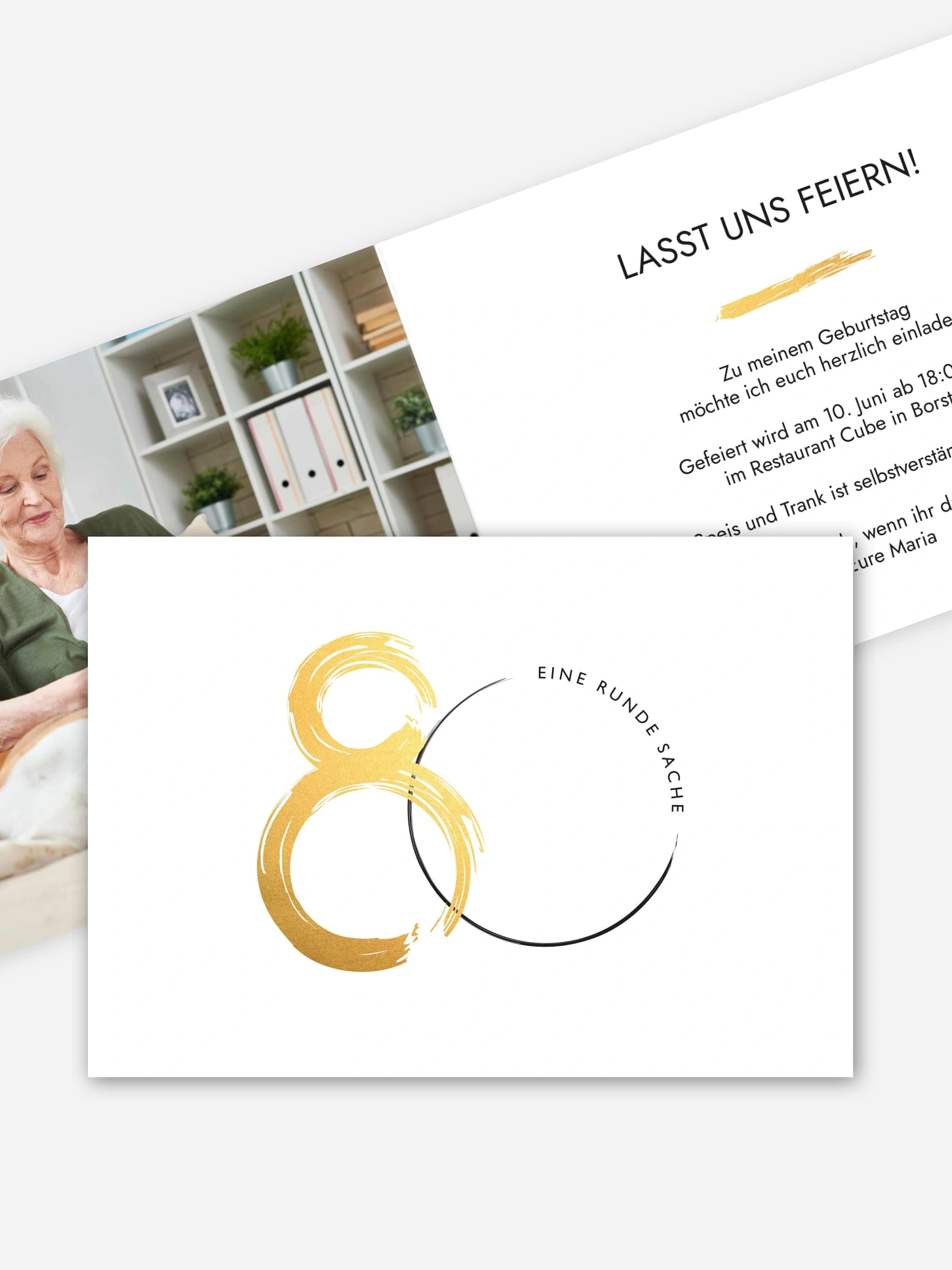 Einladung 80. Geburtstag Jetzt geht's rund