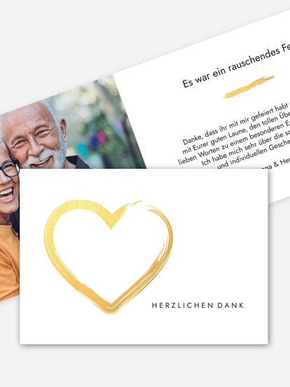 Dankeskarte Geburtstag Jetzt geht's rund