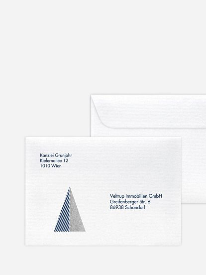 Bedruckte Umschläge geschäftl. Weihnachten Weihnachtseleganz