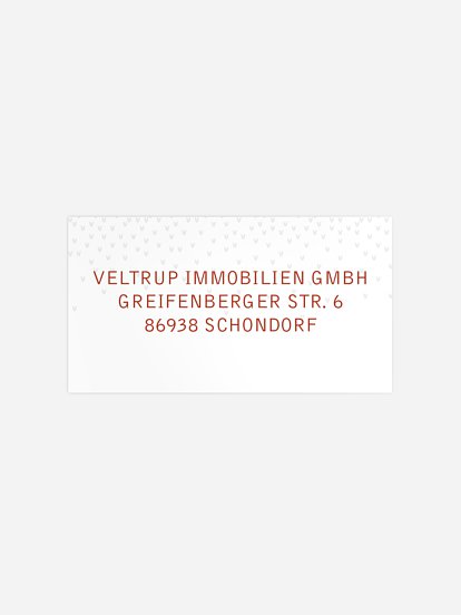 Empfängeraufkleber geschäftl. Weihnachten Happy Birdy