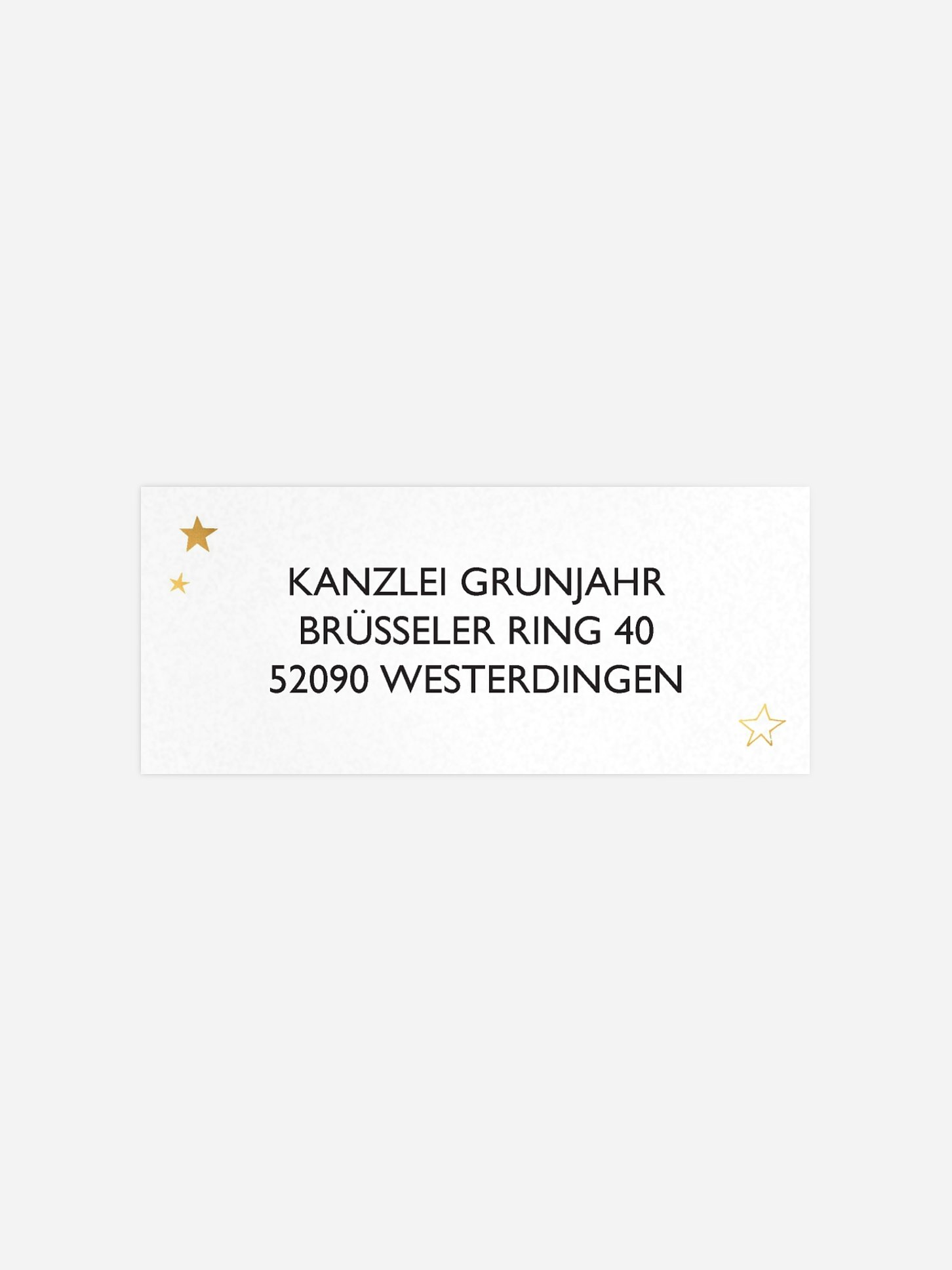 Absenderaufkleber geschäftl. Weihnachten Handlettering