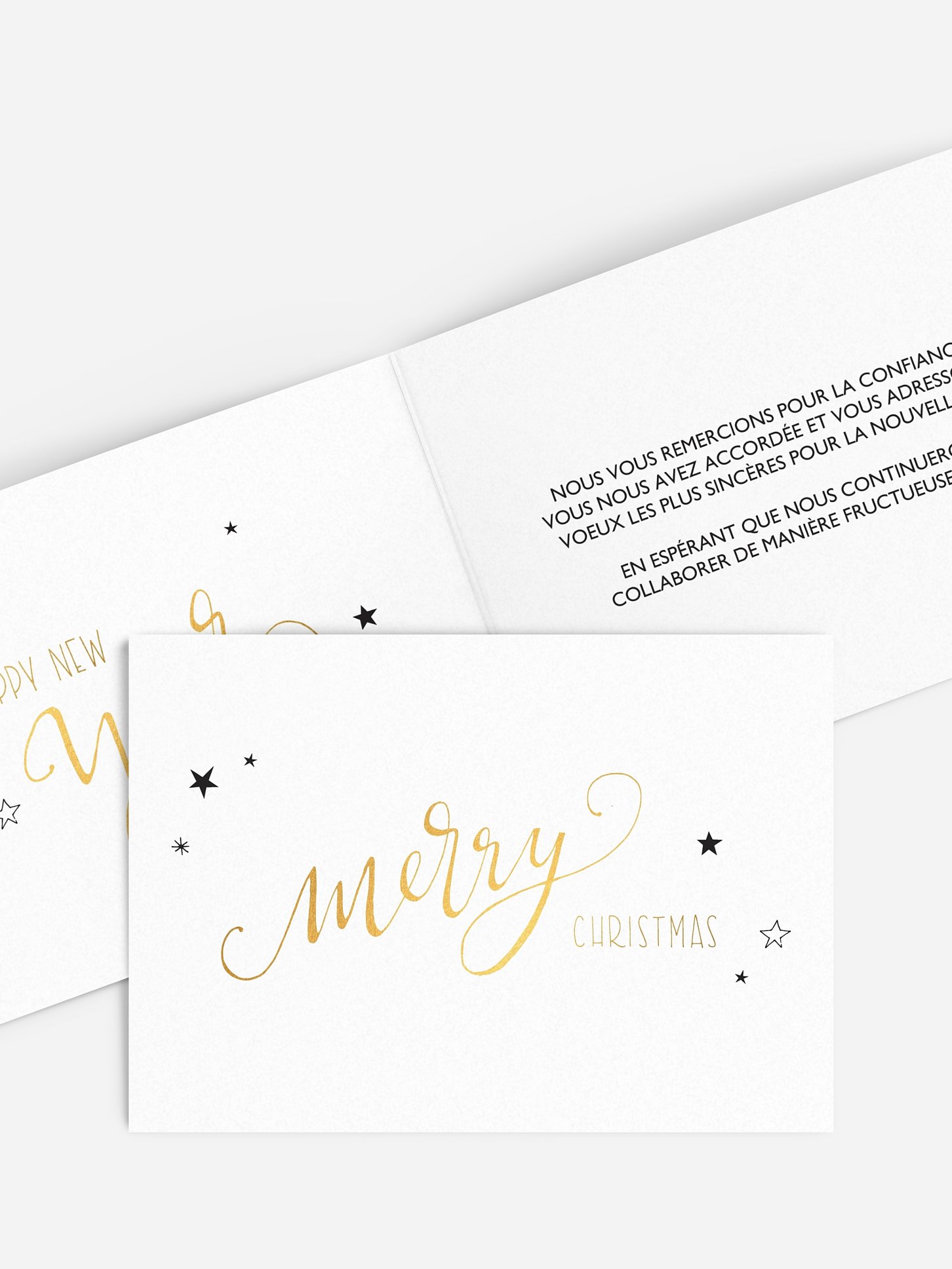 Carte de voeux entreprise Handlettering