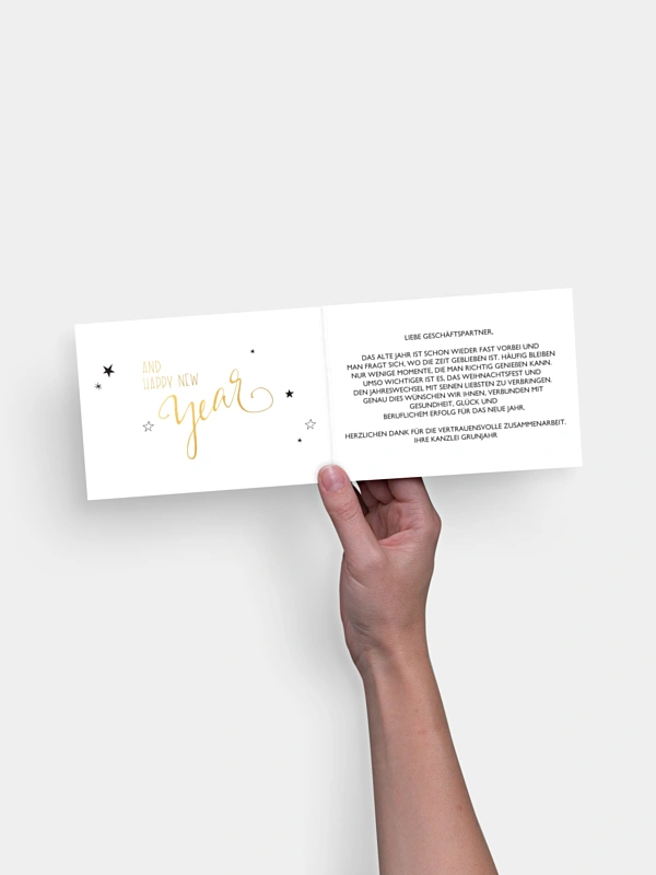 Geschäftliche Weihnachtskarte Handlettering