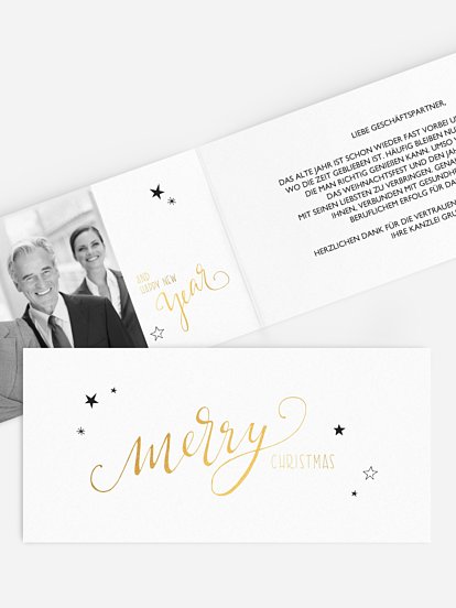 Geschäftliche Weihnachtskarte Handlettering