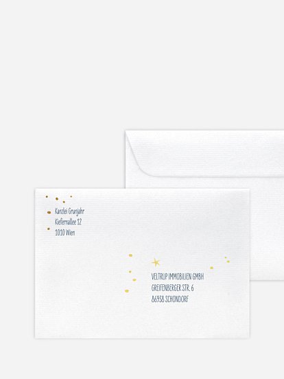 Bedruckte Umschläge geschäftl. Weihnachten Wonderful Christmas