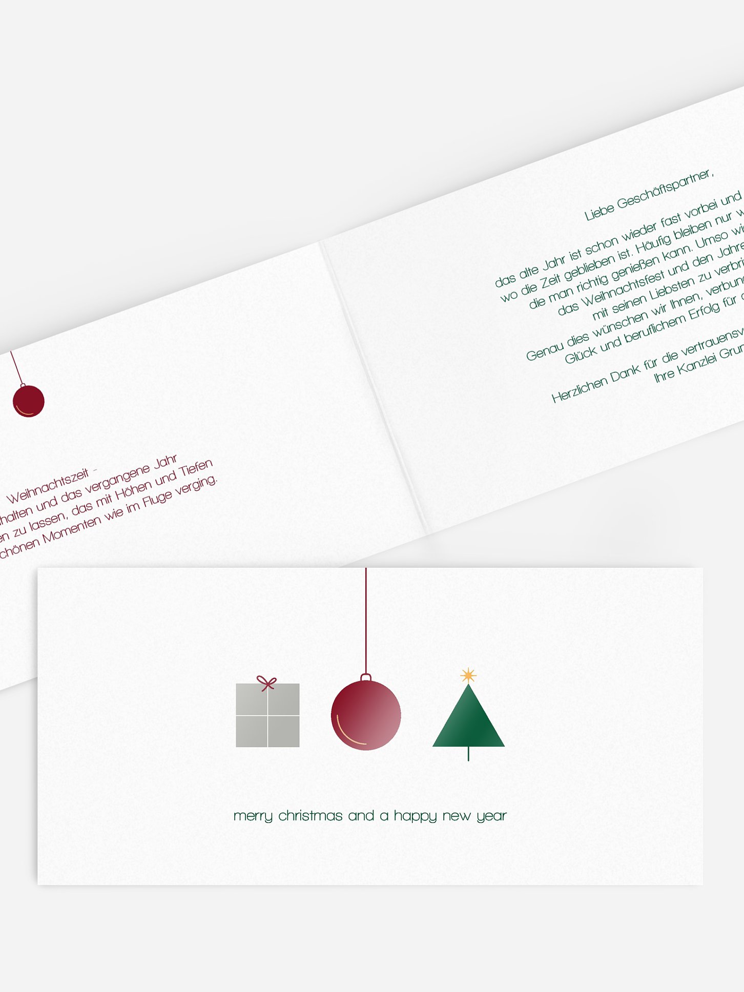 Weihnachtsfeier Reduced Xmas