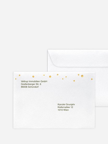 Bedruckte Umschläge geschäftl. Weihnachten X-Mas Deer