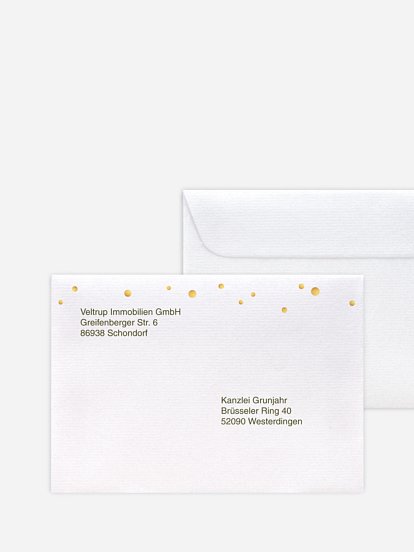 Bedruckte Umschläge geschäftl. Weihnachten X-Mas Deer