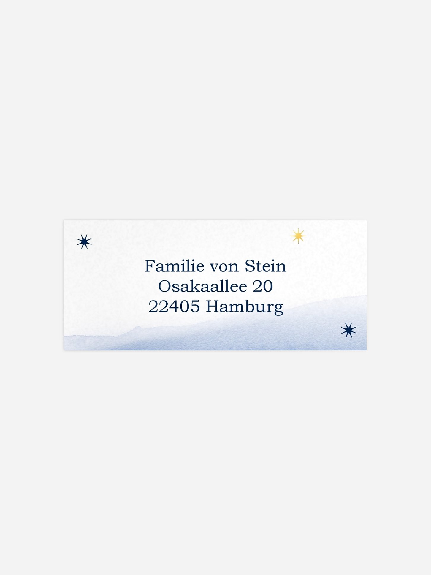 Absenderaufkleber Weihnachten Seelige Ruh