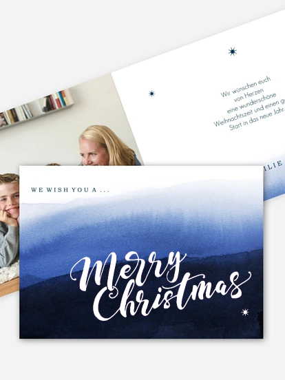 Weihnachtskarte Seelige Ruh Premium