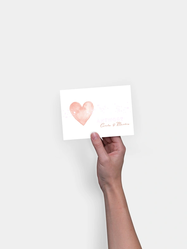 Antwortkarte Hochzeit Herzensmoment Premium