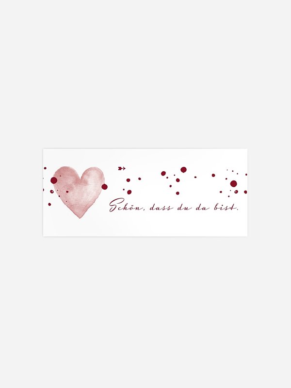 Geschenkaufkleber Hochzeit Herzensmoment Premium