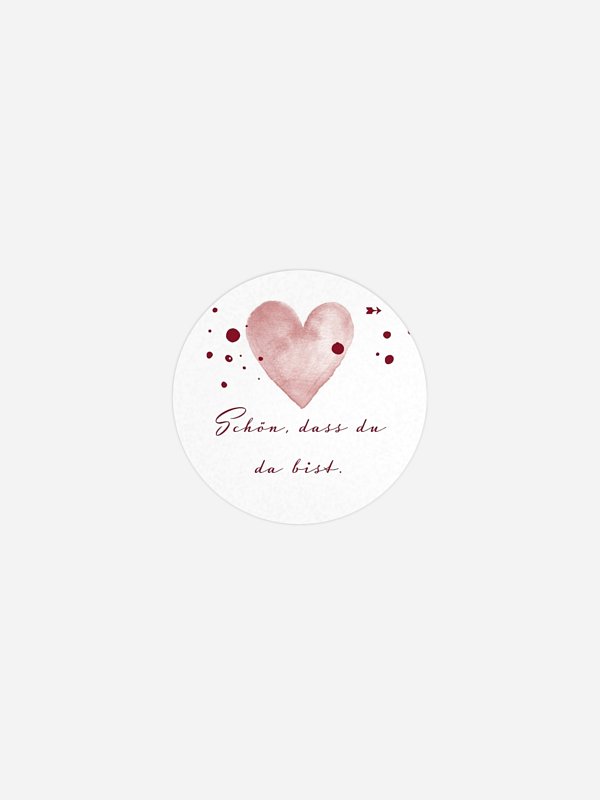 Geschenkaufkleber Hochzeit Herzensmoment Premium
