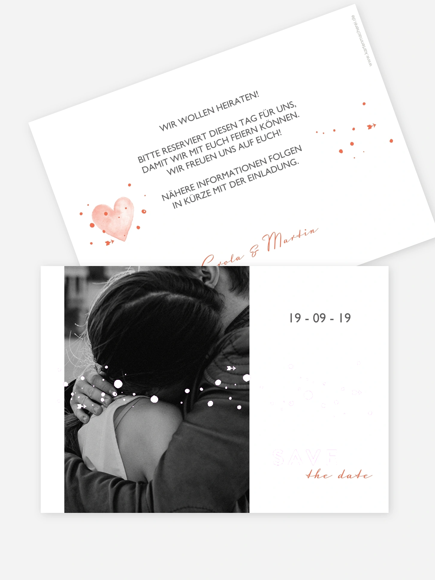 Save-the-Date Karte Herzensmoment Premium