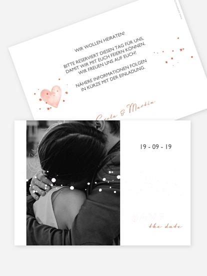 Save-the-Date Karte Herzensmoment Premium