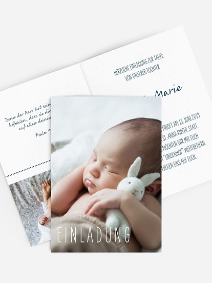 Taufeinladung Kleiner Täufling