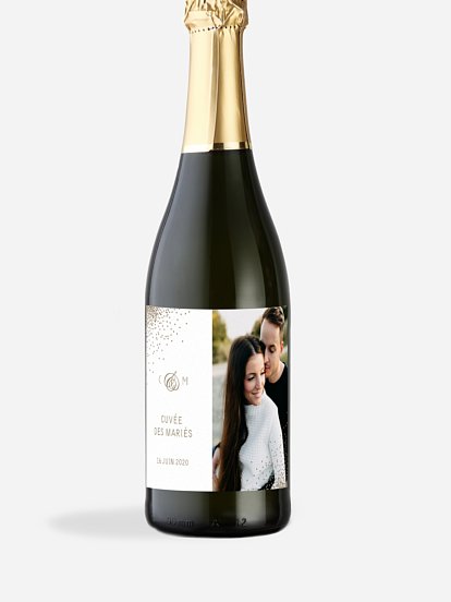 Étiquette bouteille Scintillant