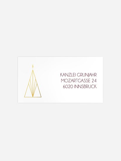 Empfängeraufkleber geschäftl. Weihnachten Golden Christmas 