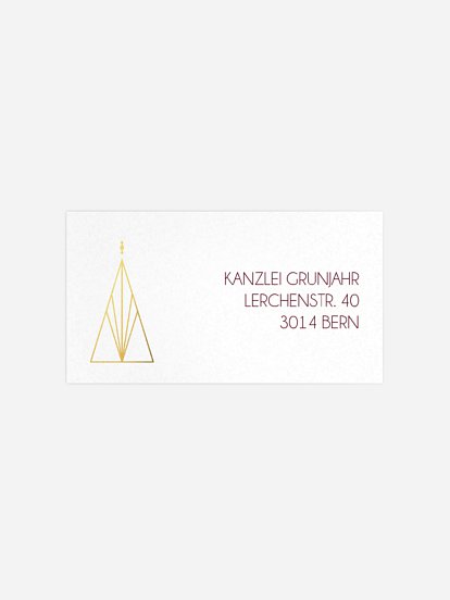 Empfängeraufkleber geschäftl. Weihnachten Golden Christmas 