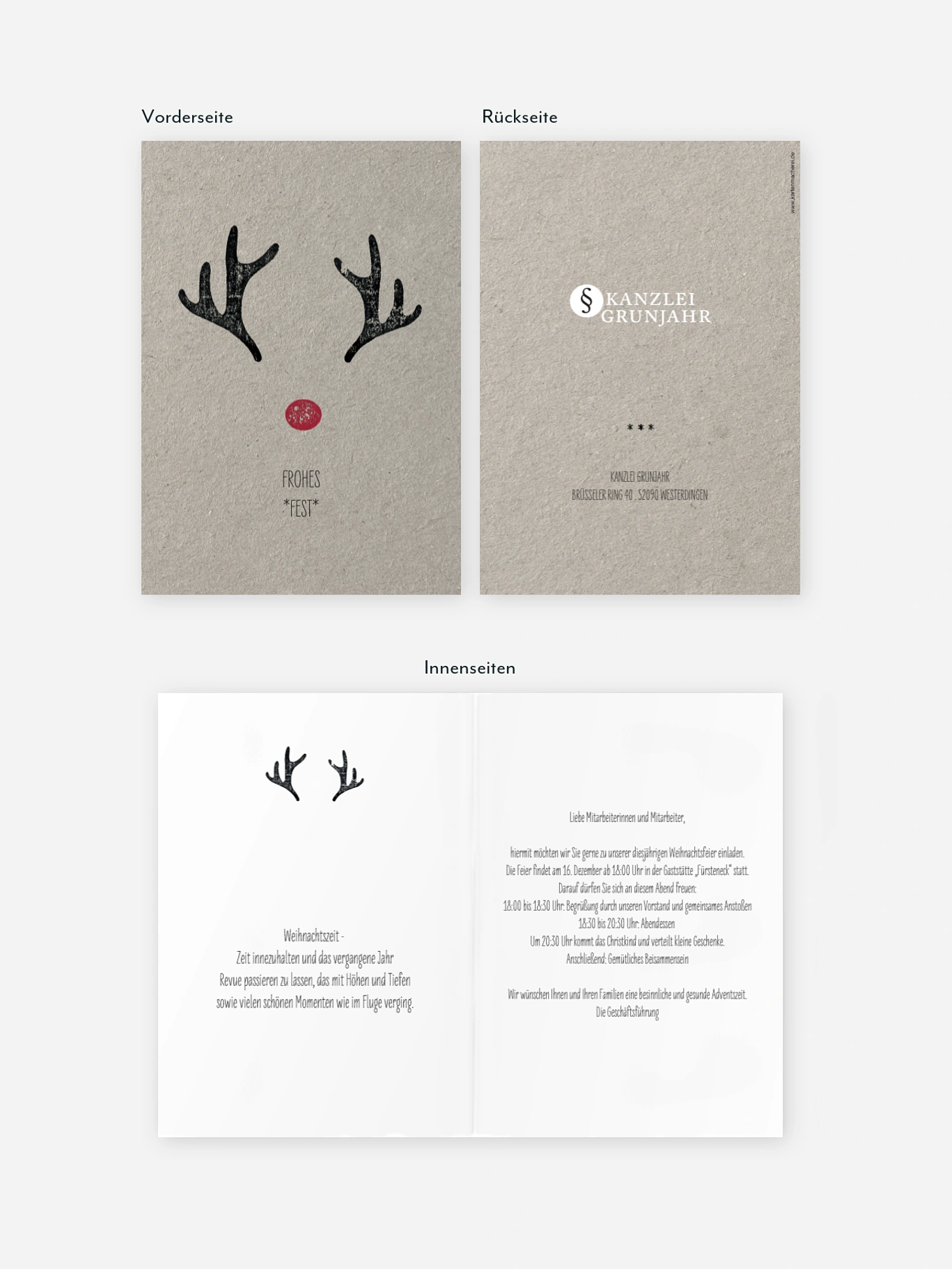 Weihnachtsfeier Rudolph