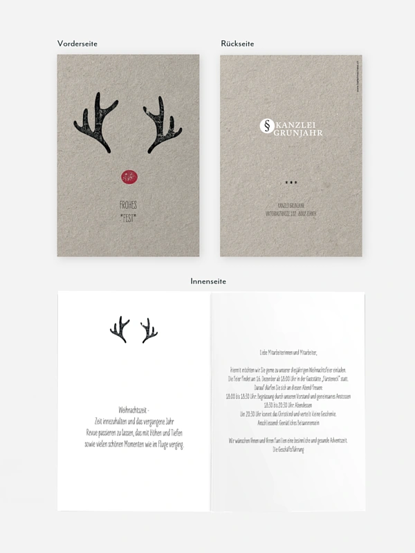 Weihnachtsfeier Rudolph