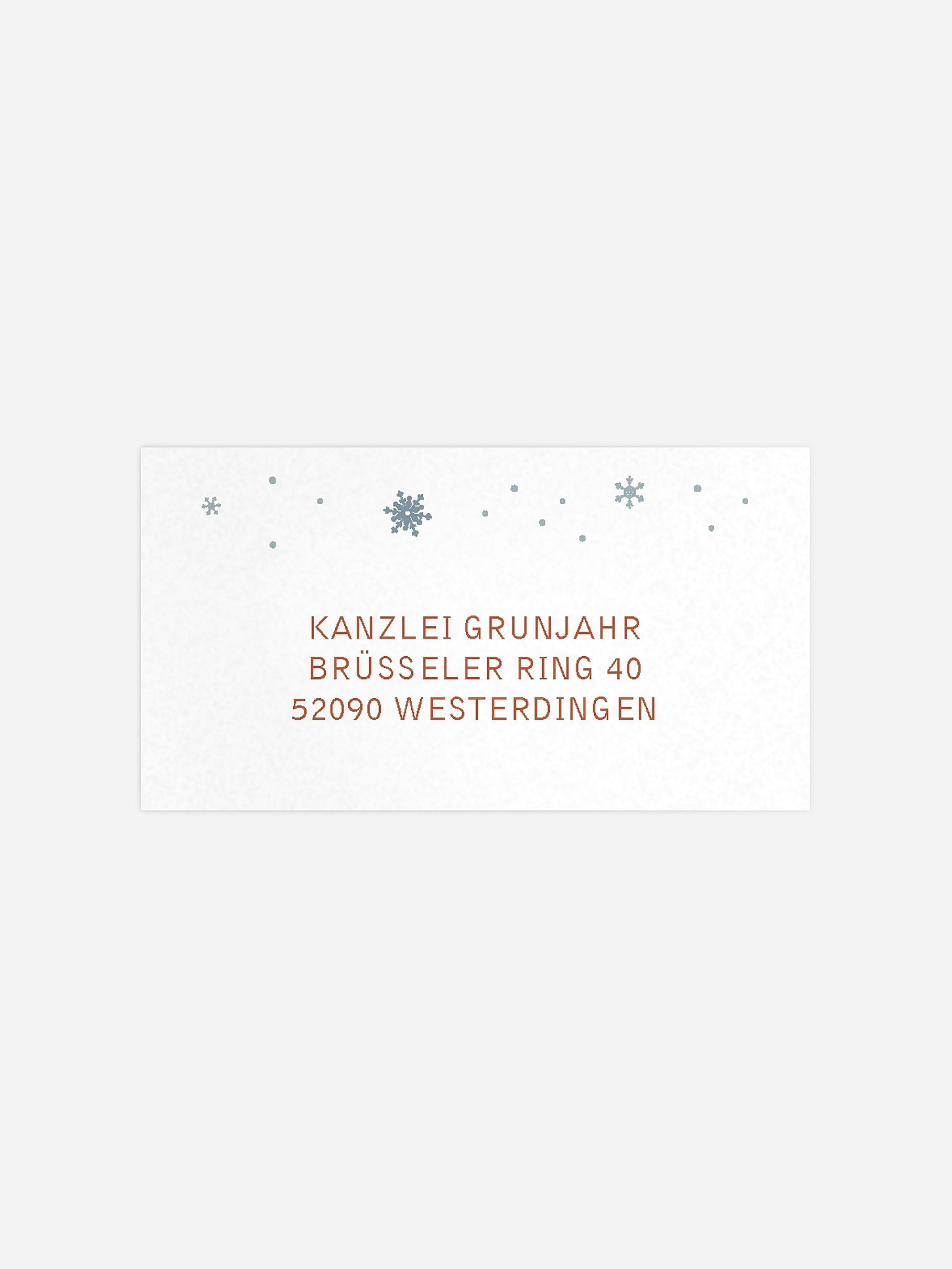 Empfängeraufkleber geschäftl. Weihnachten Foxy Greetings
