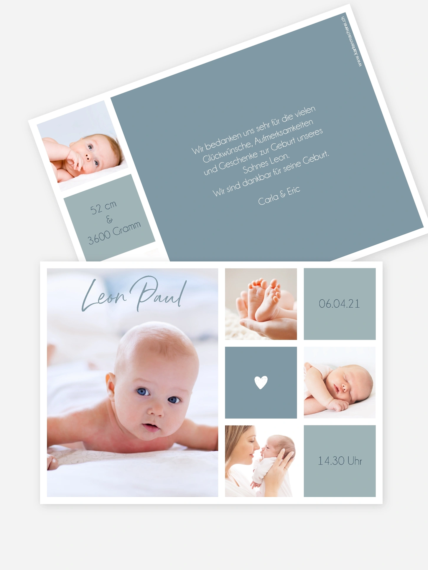 Geburtskarte Little Heart