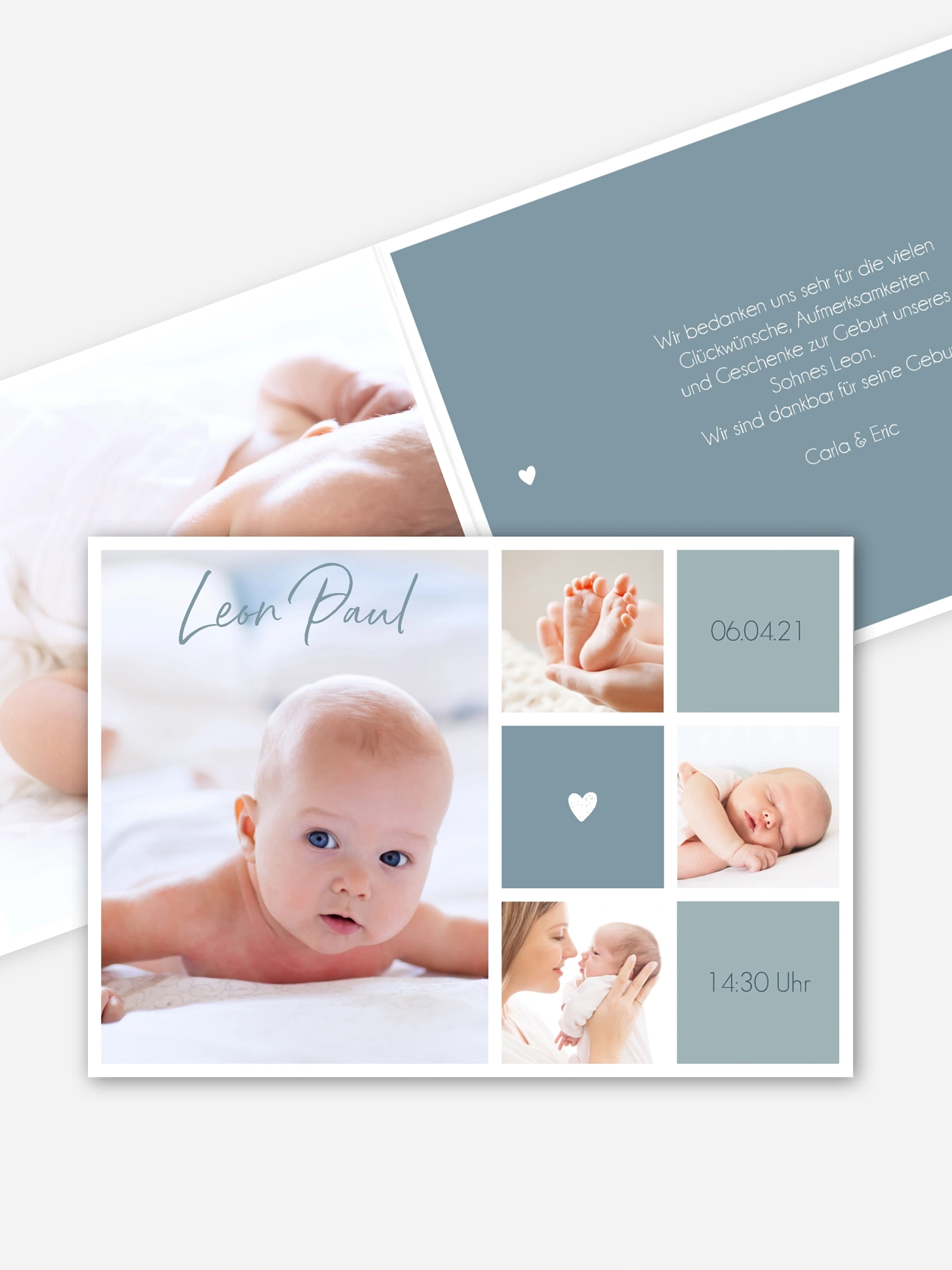 Geburtskarte Little Heart