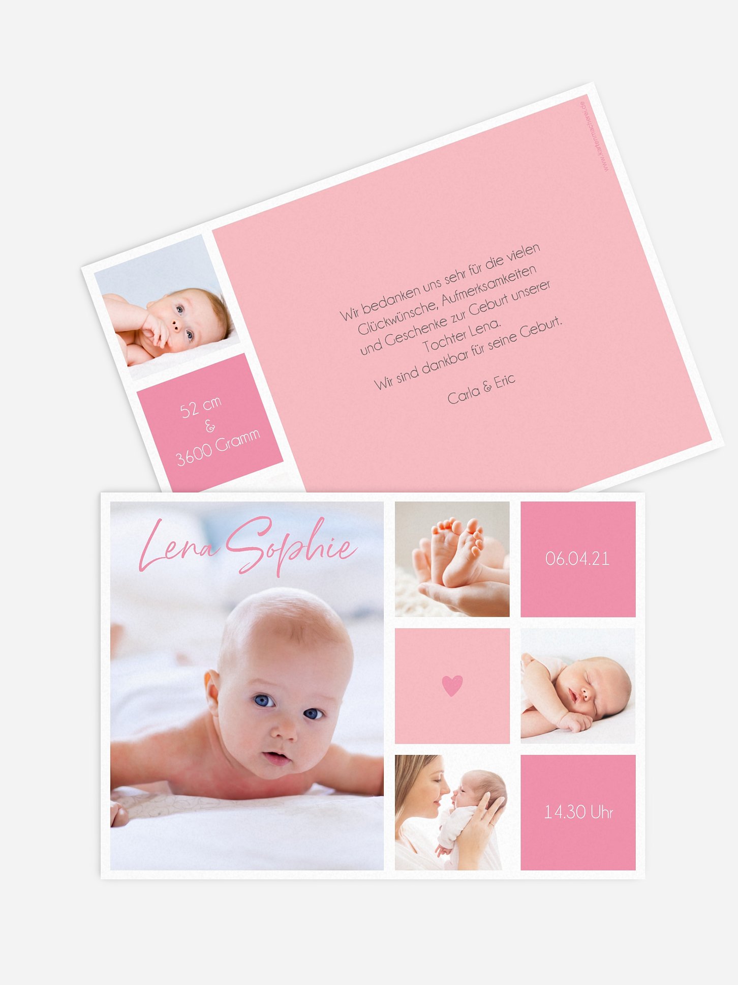 Geburtskarte Little Heart