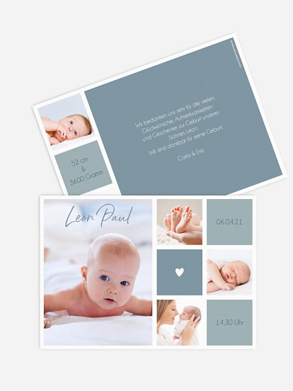 Geburtskarte Little Heart