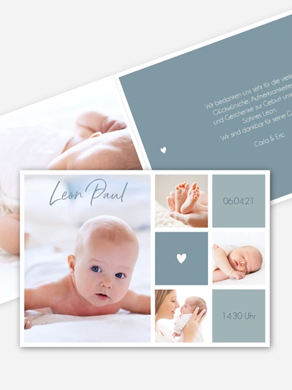 Geburtskarte Little Heart