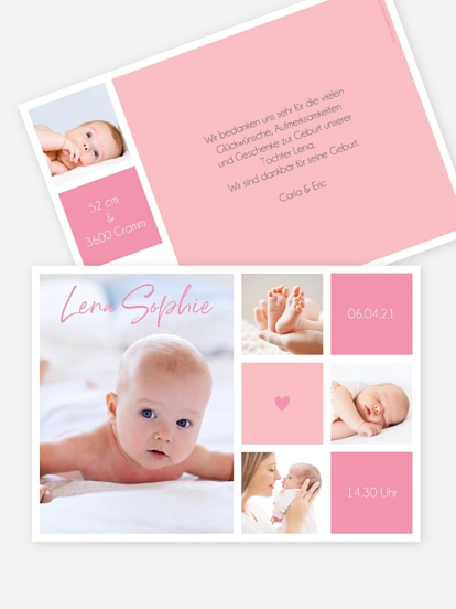 Geburtskarte Little Heart