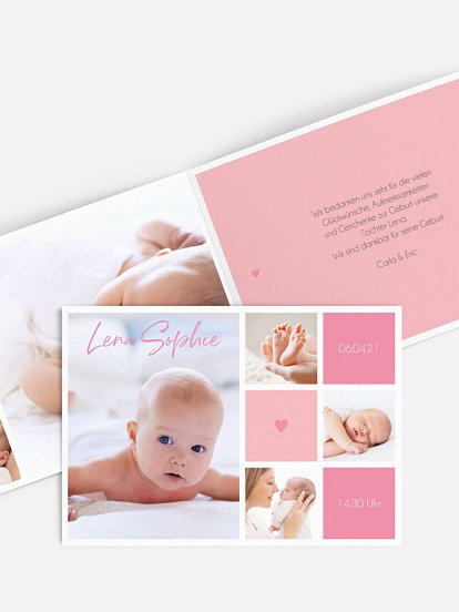 Geburtskarte Little Heart