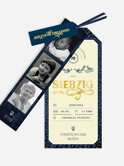 Einladung Zum 70 Geburtstag Einladungskarten Gestalten