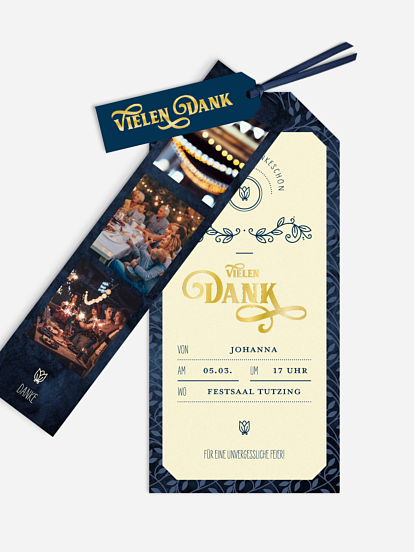 Dankeskarte Geburtstag Alte Zeiten