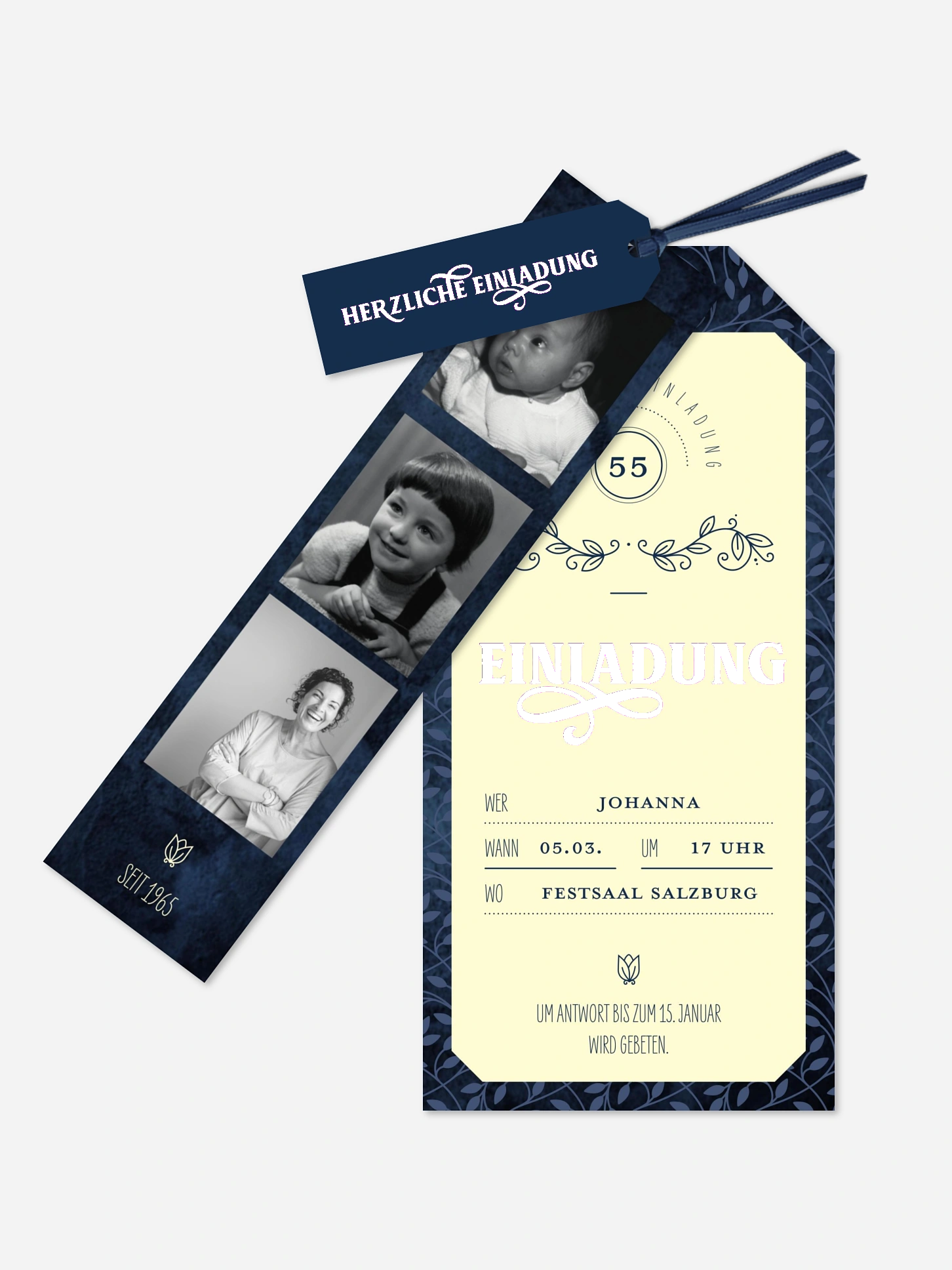 Geburtstagseinladung Alte Zeiten