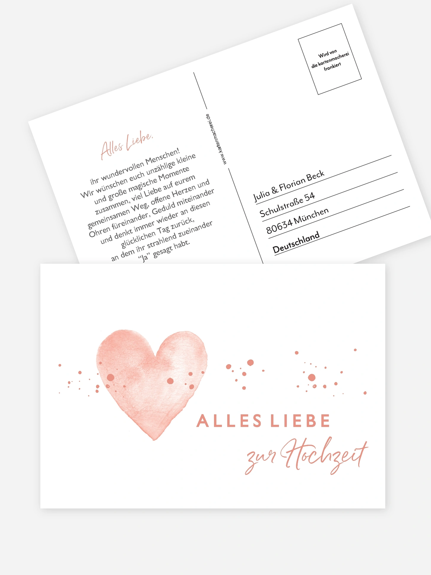 Postkarte Direktversand Herzensmoment