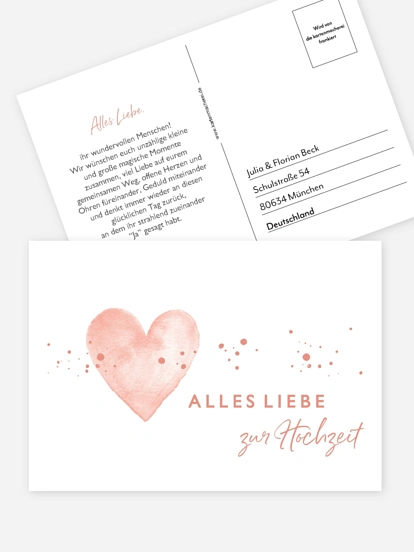 Postkarte Direktversand Herzensmoment