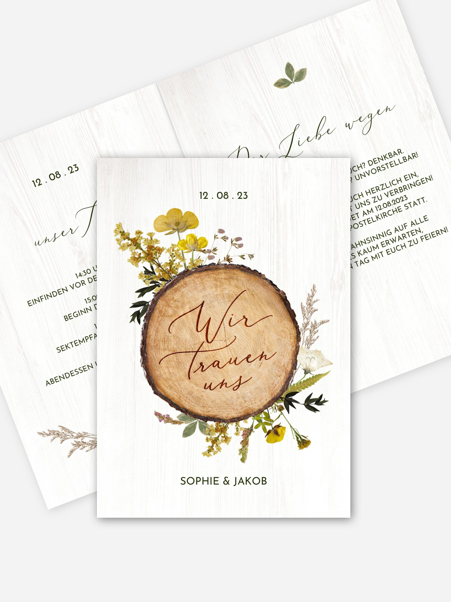 Hochzeitseinladung Forest Love